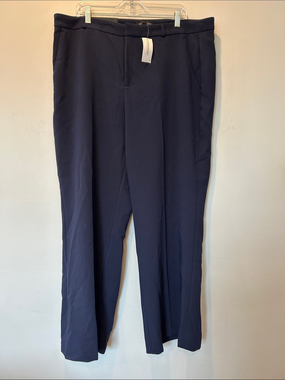 Banana Republic Women's Navy Straight-Leg Trousers